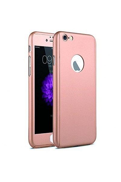 Rose Husă MyStyle Rose-Gold Full Body pentru Apple iPhone SE2, acoperire completă la 360 de grade cu folie de protecție