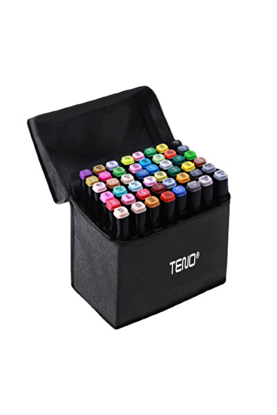 OEM Set de 48 de markere, include geantă de depozitare, 2 tipuri de vârf, pe ...