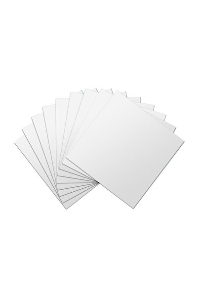 Silver Set de oglinzi decorative pătrate argintii 15x15cm - 16 bucăți/set MyS...