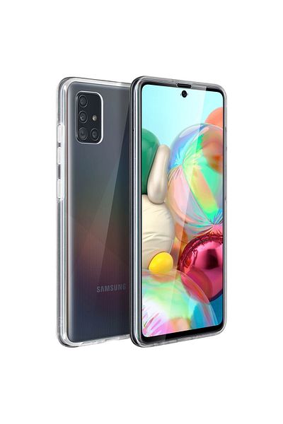 OEM Carcasă completă TPU 360° (față + spate) pentru Samsung Galaxy A71, Transparentă