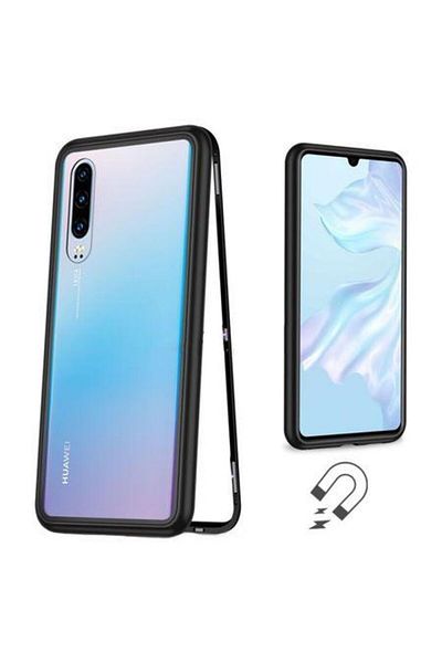 OEM Husă magnetică pentru Huawei P30 PRO cu spate din sticlă securizată și protector de ecran pentru confidențialitate, MyStyle Perfect