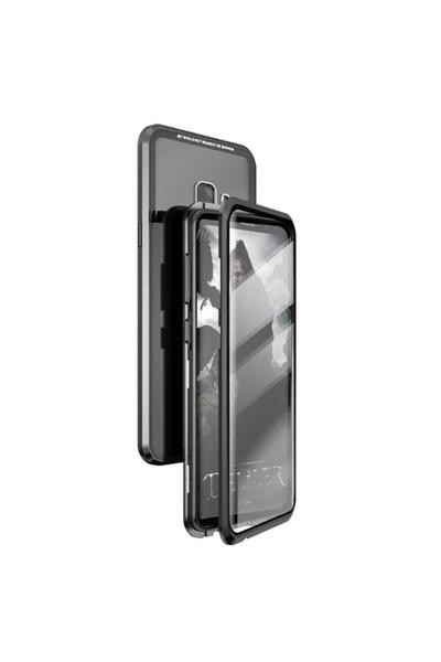 BLACK Θήκη Samsung Galaxy S9 - Γυαλί 360 μοιρών μπροστά και πίσω, μεταλλικό π...