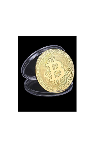 Gold Monedă de colecție, decorativă, plus carcasă de protecție, criptomonedă ...