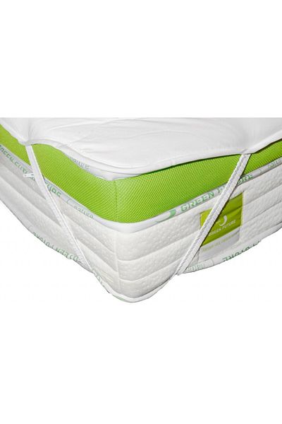 Green Future Nature Mattress Protector 180x200 cm White - Bamboo