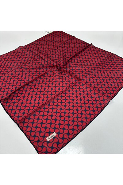 Picasso Eșarfă moale Jacquard Roșu Claret - Bleumarin LDFZ0503