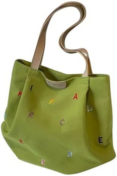 Generic iCozzier Tote Bag for Women, Canvas Bag Women Work Tote Bag Large Capacity Shoulder Bag(Green)