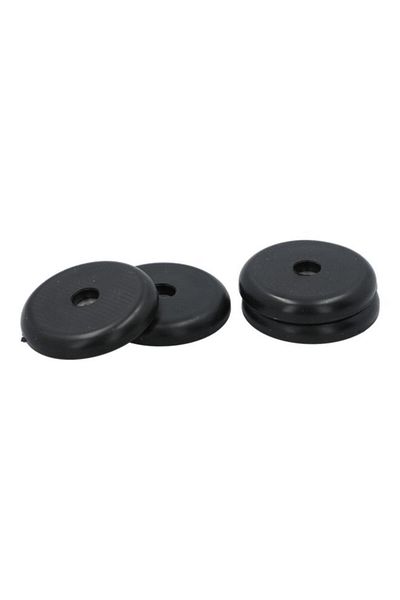 Generic ACE 4-Piece Heavy Duty Vinyl SurfGrip Anti-Skid Round Furniture Pads Black 2inch 9646