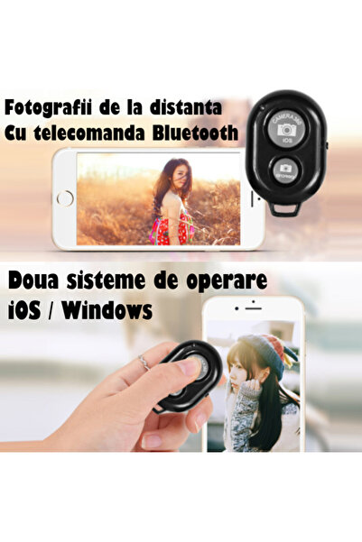 REVOSE Lampa Circulara Ring Light REVOSE™ cu Extra Brat si 3 suporturi telefon, Diametru 36cm