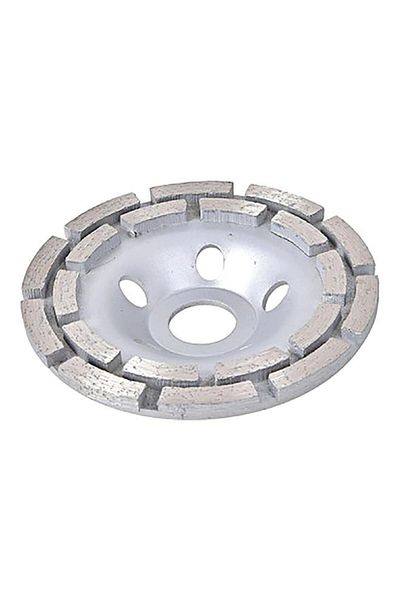 Generic قرص تلميع ماسي مزدوج الكأس من تاكتكس، فضي، 115 × 22.2 مم