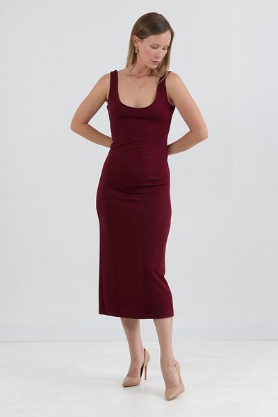 Fulla Moda Βασικό φόρεμα με χοντρό λουράκι Casual Modal