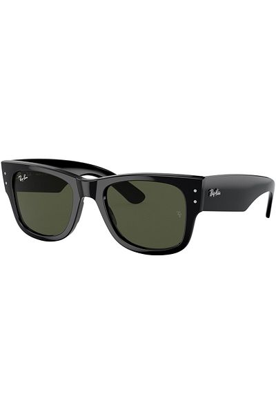 Ray-Ban Ray‑Ban Mega Wayfarer RB0840S 901/31 – Ochelari de soare, Negru Lucios, G‑15 Verde, Mărime 51