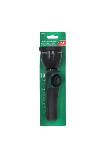 Generic ACE 8-Pattern Adjustable Watering Wand Green and Black 7999896