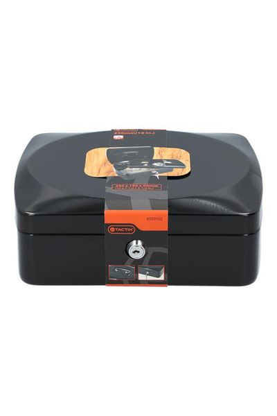 Generic Tactix Metal Cash Box Black 10inch