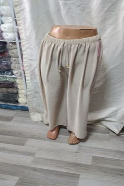 ARG Black Pants Cream Wide Legs Elastic Front Lace 1 Piece Quality Useful Beautiful Stylish