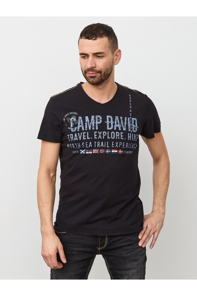 Camp David V YAKA ERKEK T-SHİRT