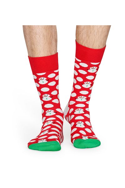 Happy Socks Big Dot Snowman Sock