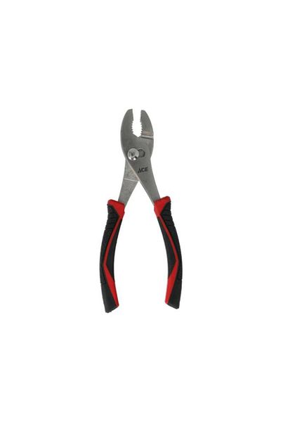 Generic ACE Chrome Vanadium Steel Comfort TPR Grip Slip-Joint Plier Black and Red 8inch XM18010386