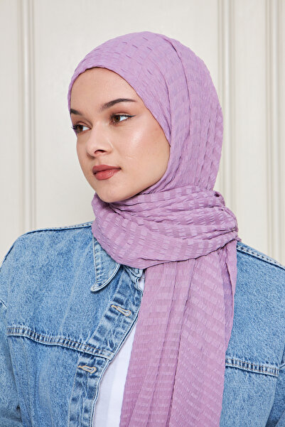 Gigiscarfs Σάλι Arya Chiffon με ντεγκραντέ ρίγες - λιλά -