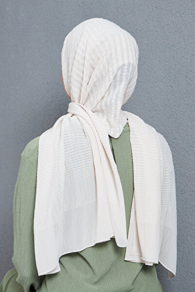 Gigiscarfs Σάλι Arya Chiffon με ντεγκραντέ ρίγες - Πέτρα -