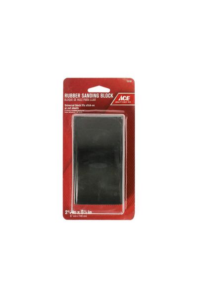 Generic ACE Rubber Sanding Block Black 67 x 140mm