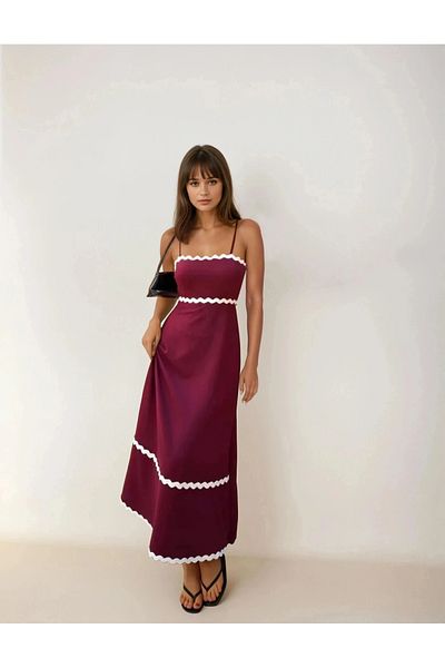 MAYELN Erica Strap Midi Dress - Stylish Summer Design, Comfortable Fit