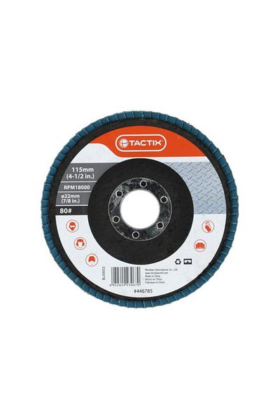 Generic Tactix Flap Disc Blue and Black 115mm