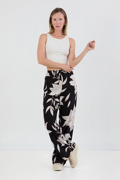 Fulla Moda Παντελόνι Palazzo με σχέδια