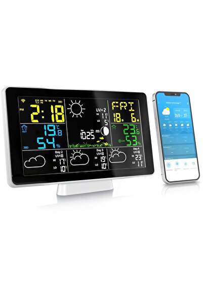 Brandson WiFi Hava İstasyonu, Dış Sensörlü, Uygulamalı, 4 Günlük Tahminli