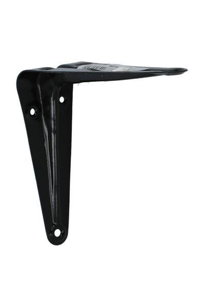 Generic ACE Heavy-Duty Decorative Steel Shelf Bracket Black 5 x 6inch 5602750