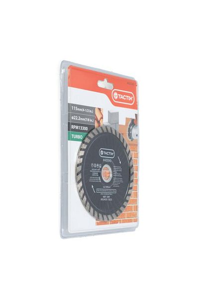Generic Tactix Turbo Diamond Cutting Disc 115mm