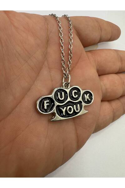 Herşey Nota  You Written Metal Keychain – Tough and Rebellious Style