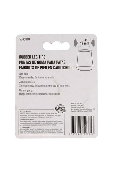 Generic ACE 4-Piece Non-Slip Heavy-Duty Sturdy High-Quality Rubber Leg Tips Off White 1.9cm