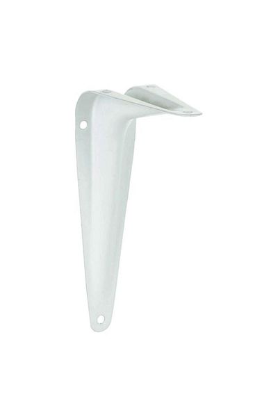 Generic ACE 18-Gauge Wall Mount Decorative Steel Shelf Bracket White 4 x 5inch 5294061