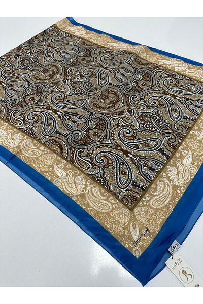 HAREM SCARF Μοτίβο Harem Voile Μεταξένιο Σάλι HVD0506