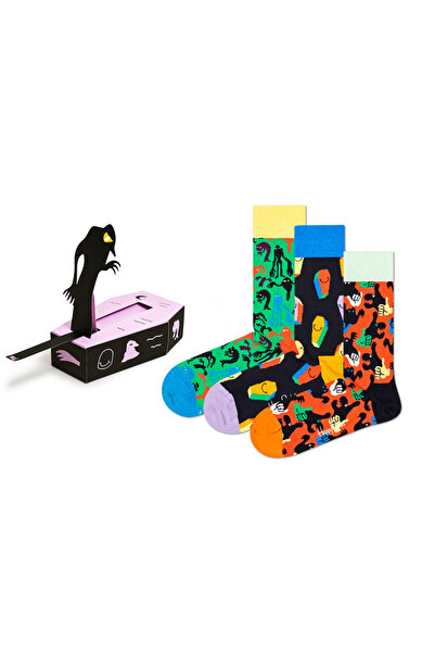 Happy Socks مجموعة هدايا جوارب الهالوين المكونة من 3 قطع