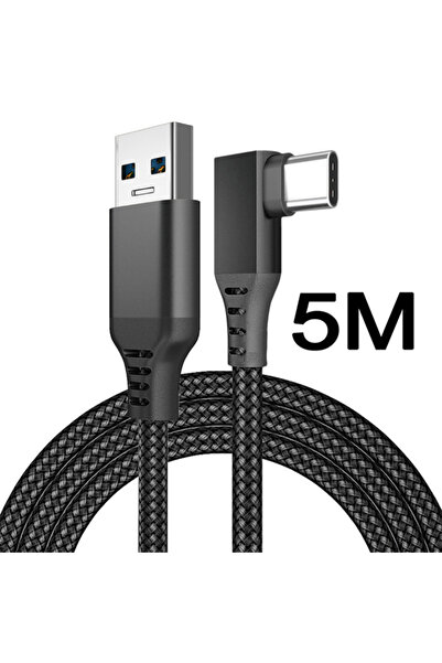 Choice كابل توصيل USB3.2 للشحن السريع لجهاز Oculus Quest 2 بطول 5 أمتار و6 أم...