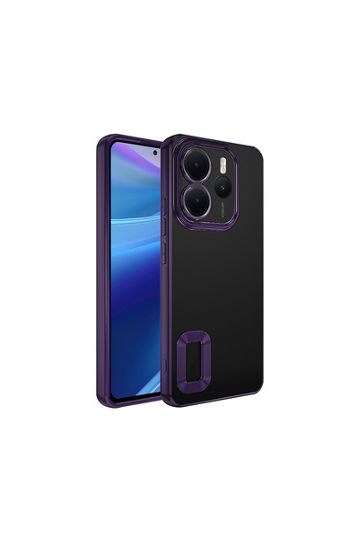 System Com حافظة Redmi Note 14 4G مع حماية للكاميرا وشعار SYS Omega - أرجواني...