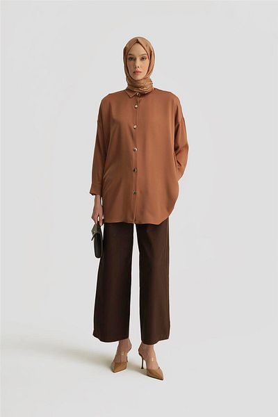 Armine Πουκάμισο Ortd8300-1 Camel