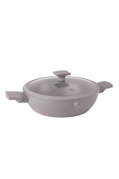 Berlinger Haus Frying pan with titanium surface and lid 28 cm Taupe Collection