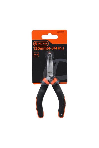 Generic Tactix Bent Nose Plier Black and Orange 4-3/4inch