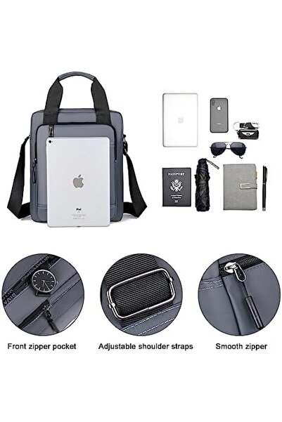 Generic iCozzier Travel Shoulder Bag for Men Large Capacity Crossbody Bag Pouch with Long Strap Messenger Ba