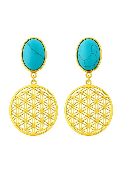 Bermecy Ivory Grace. |   Stainless Steel Gold Earrings