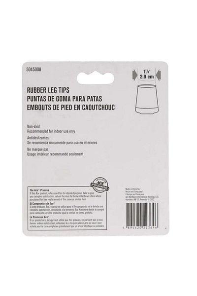 Generic ACE 4-Piece Non-Slip Heavy-Duty Sturdy High-Quality Rubber Leg Tips Off White 2.9cm