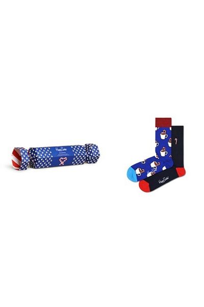 Happy Socks 2-Pack Candy Cane & Cocoa Gift Set
