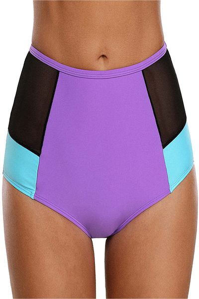 WildFashion High-waisted swim briefs with colorful print SW2018-10