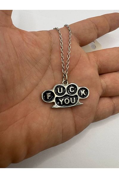 Herşey Nota  You Written Metal Keychain – Tough and Rebellious Style