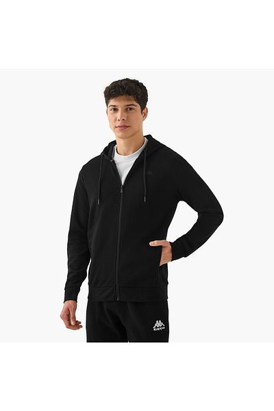 Kappa Regular Fit Zip Through Hoodie with Pockets