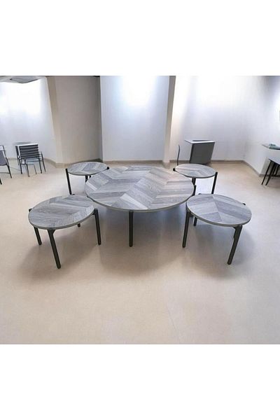 DEC13 Modern and elegant design 4+1 serving table set