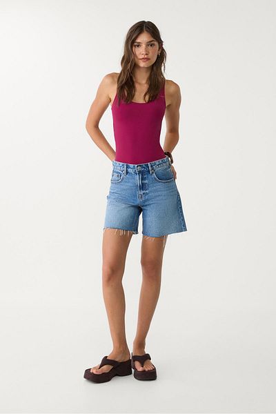 Stradivarius Gathered polyamide bodysuit