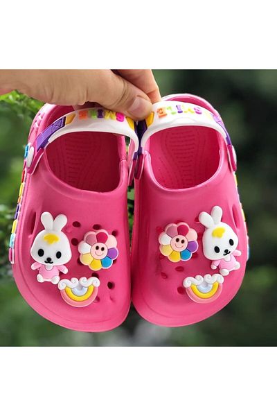 Pandalina Girl Child Sandals Non-Slip Sole Sandals Kindergarten Nursery Sea and Pool Sandals